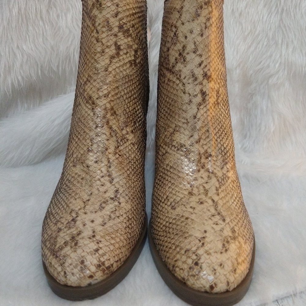 βπΌ On Hold βπΌ Golo Snake Print Leather Bootie - Picture 2 of 9